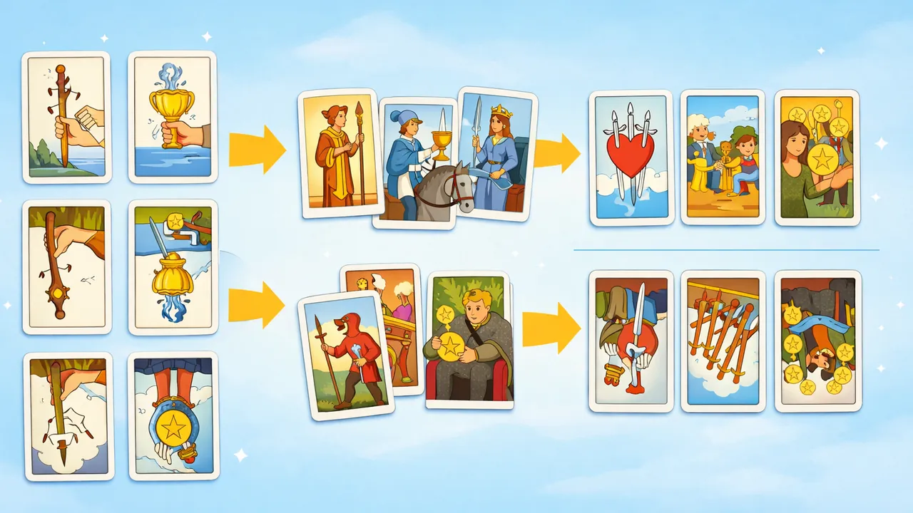小阿爾克那 56 張牌義完整解析｜塔羅小牌正逆位全紀錄