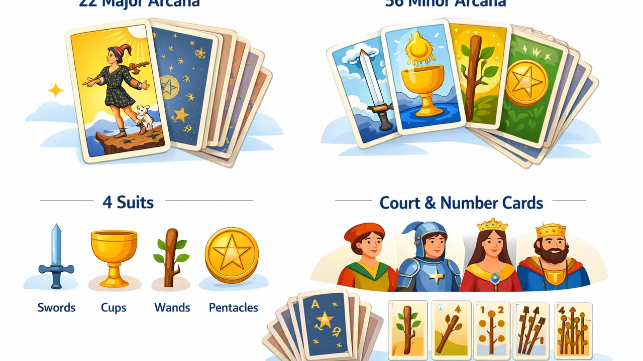 塔羅牌牌義怎麼看懂？先懂78張結構更快掌握每張牌意思
