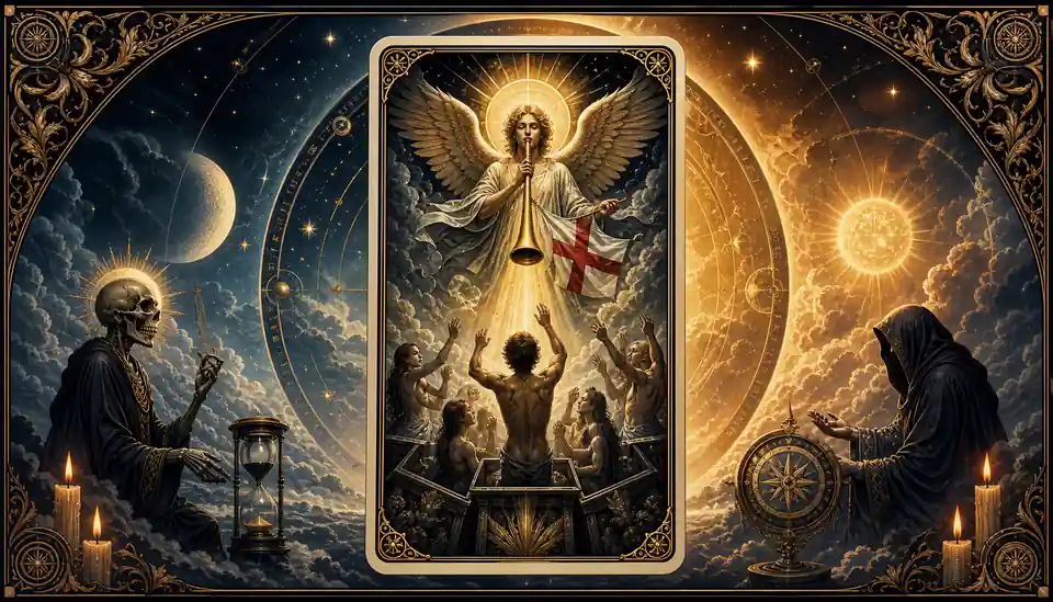 審判牌代表什麼:新手避坑重點 — Askaseer 星語塔羅配圖