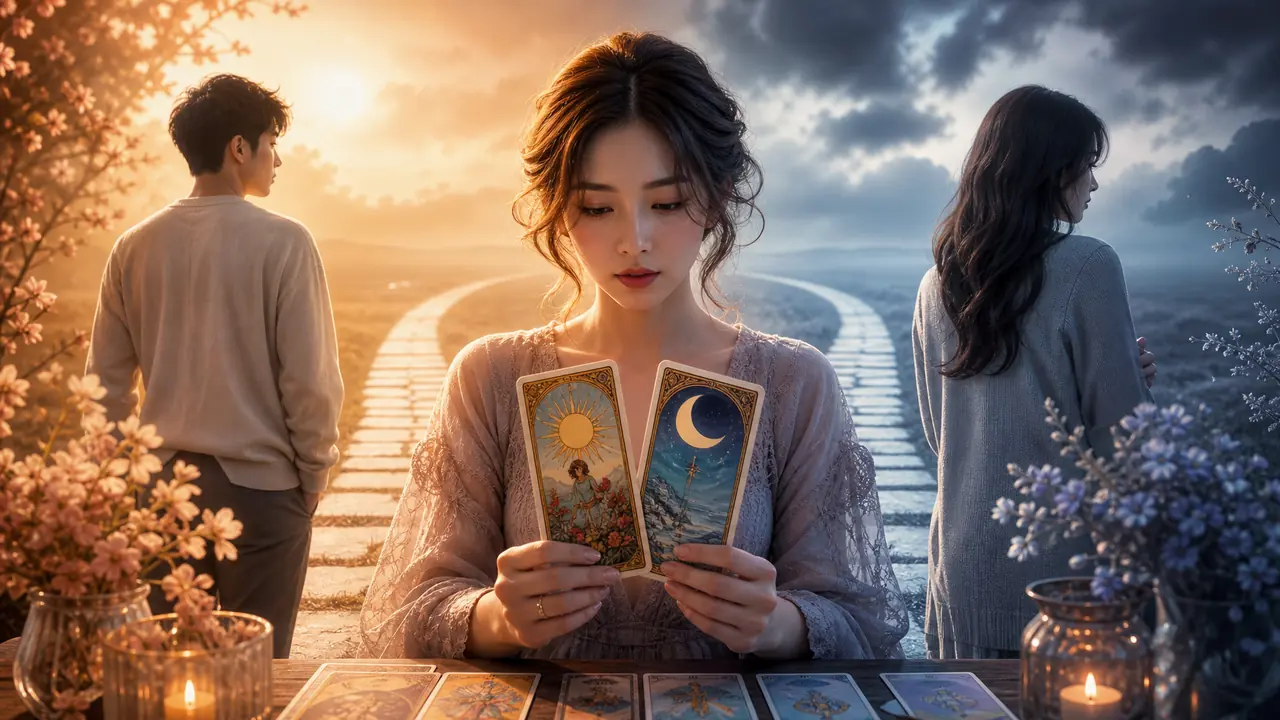 愛情塔羅看關係停滯期：該推進還是降溫 — Askaseer 星語塔羅配圖