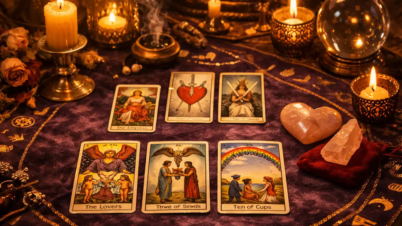塔羅愛情占卜完整指南：感情問題怎麼問？哪些牌陣最準？