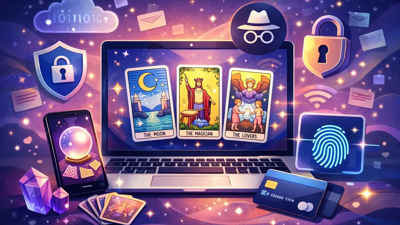 線上塔羅占卜匿名安全嗎？隱私與資料保護須知