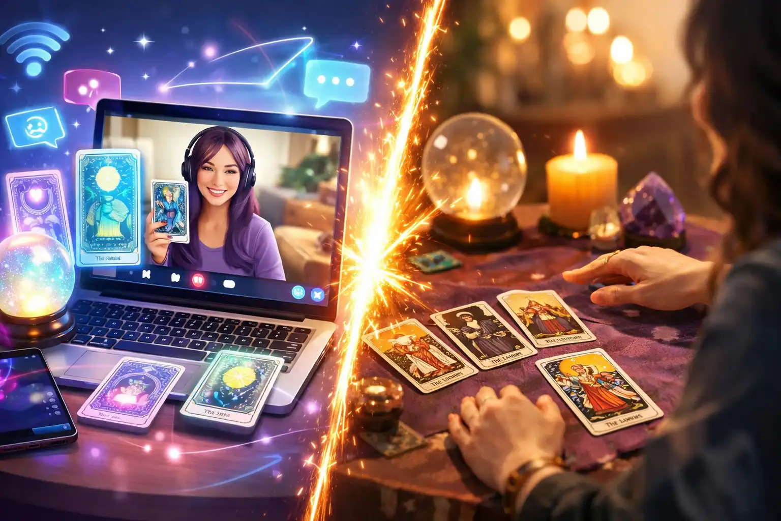 線上塔羅占卜 vs 現場占卜哪個好？