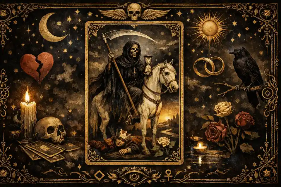 塔羅感情占卜抽到死神牌是分手嗎：完整指南 文章封面圖