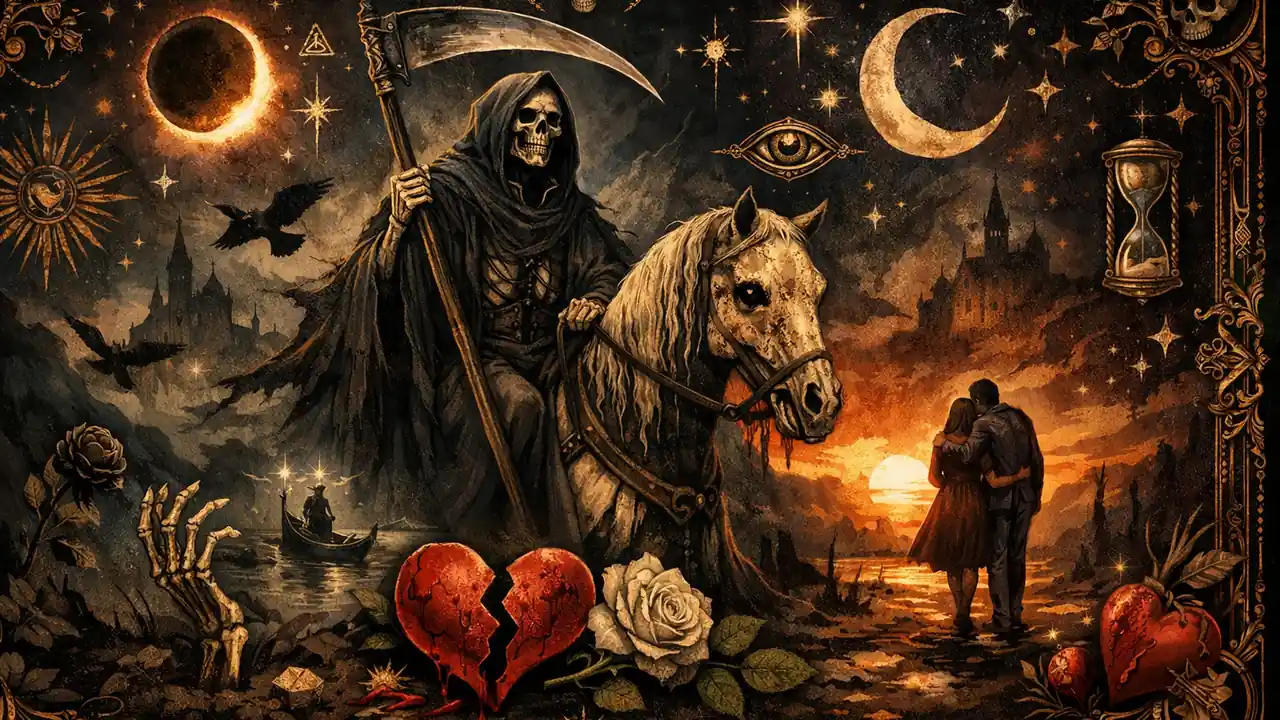 塔羅感情占卜抽到死神牌是分手嗎：新手避坑重點 文章封面圖