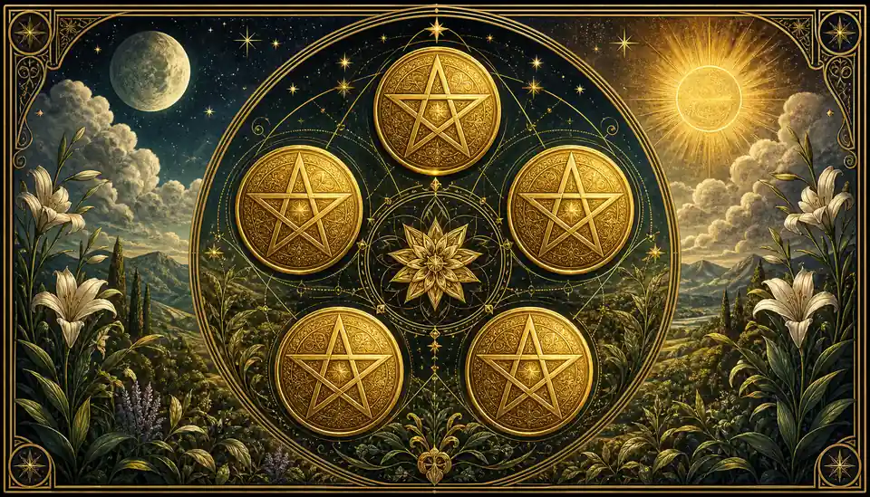 錢幣/五角星 Pentacles — Askaseer 星語塔羅配圖