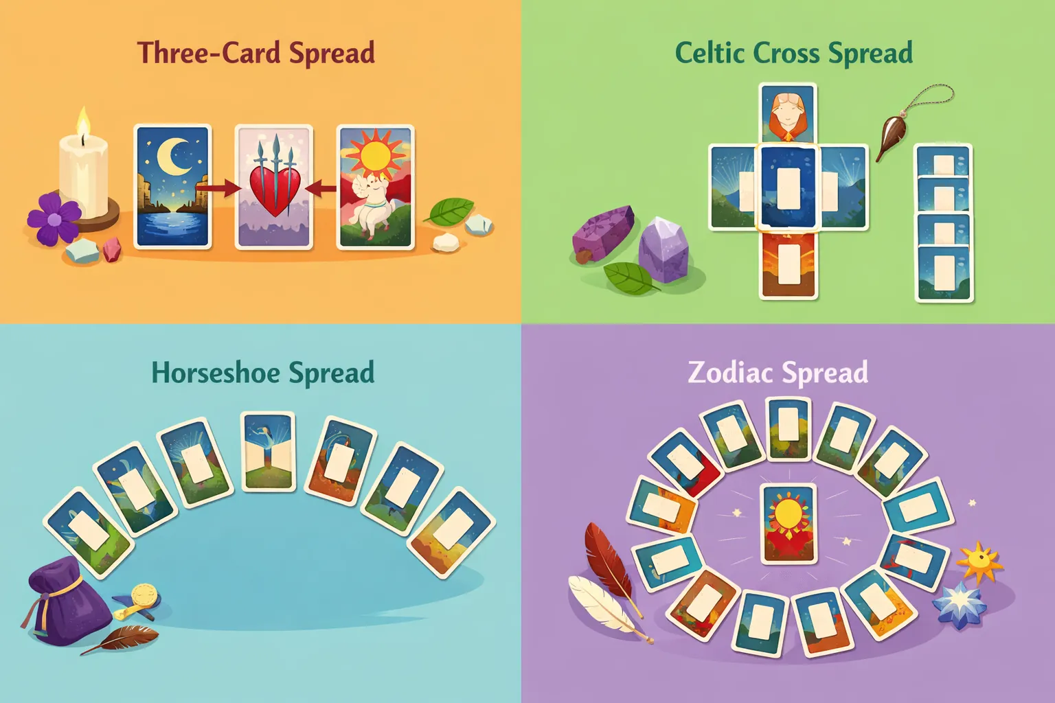 塔羅牌牌陣種類詳解：常見牌陣介紹 文章封面圖