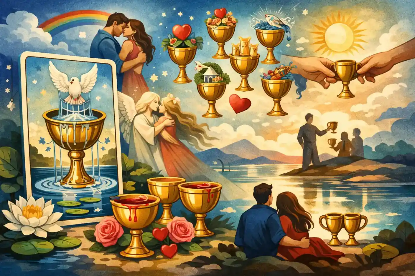 塔羅牌聖杯牌組象徵意義 文章封面圖