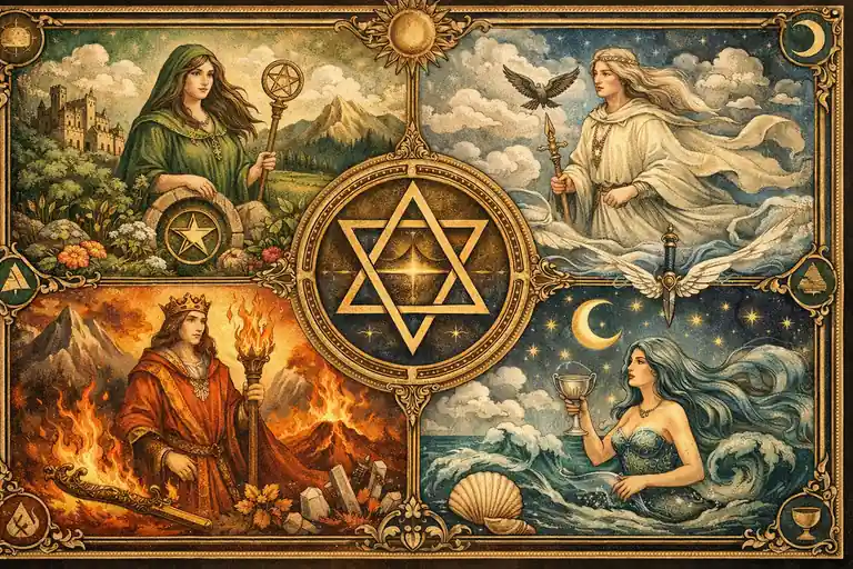 塔羅牌四大元素象徵意義 文章封面圖