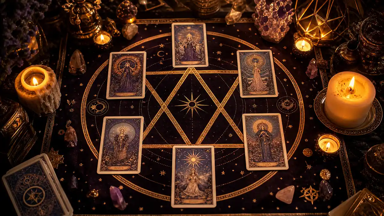 塔羅牌六芒星牌陣怎麼用：實戰教學 — Askaseer 星語塔羅配圖