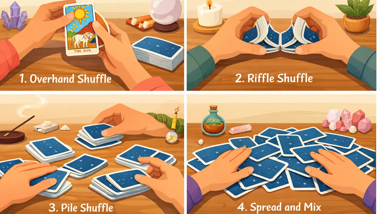 塔羅牌怎麼洗牌？新手必學的洗牌技巧