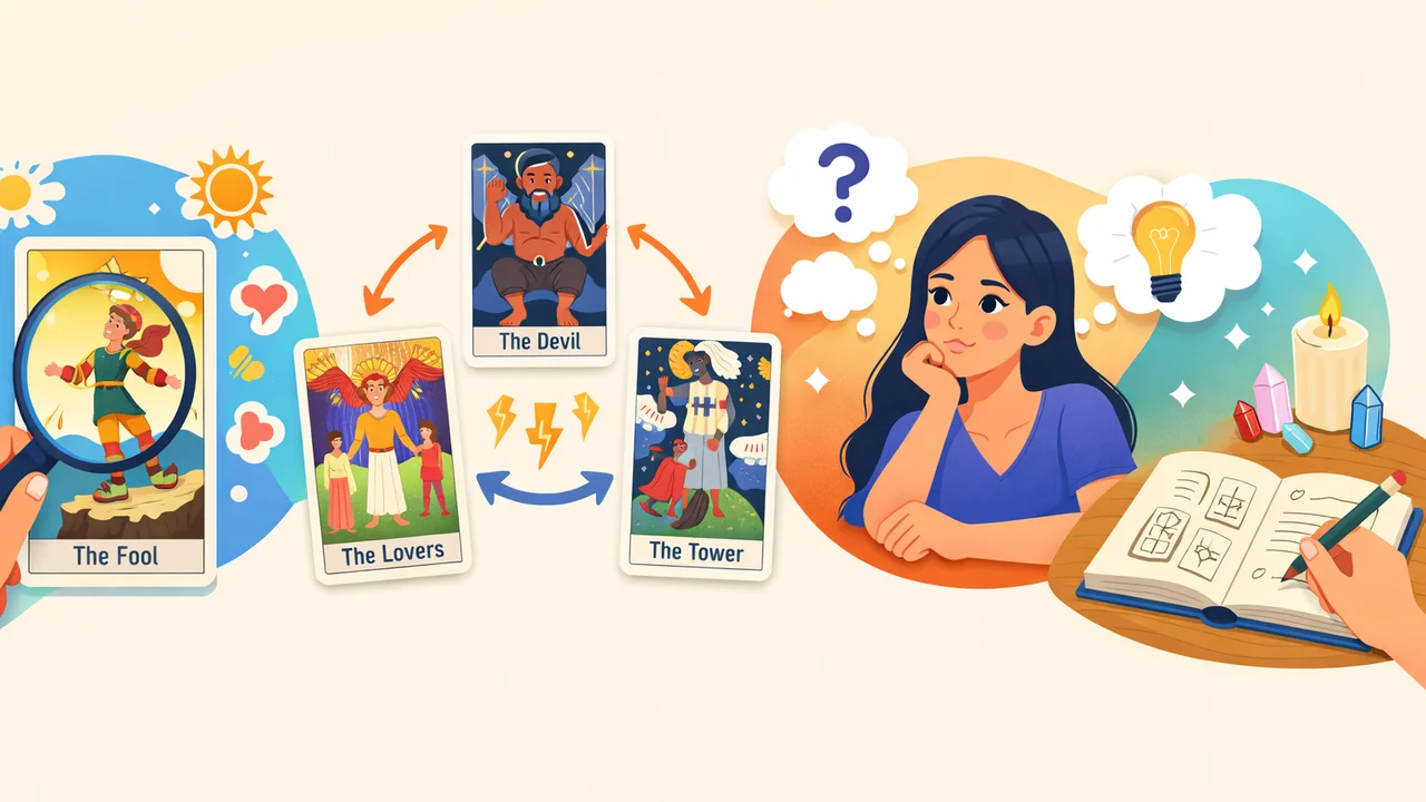 塔羅牌牌面圖像怎麼看？從畫面讀牌的訓練方法 文章封面圖