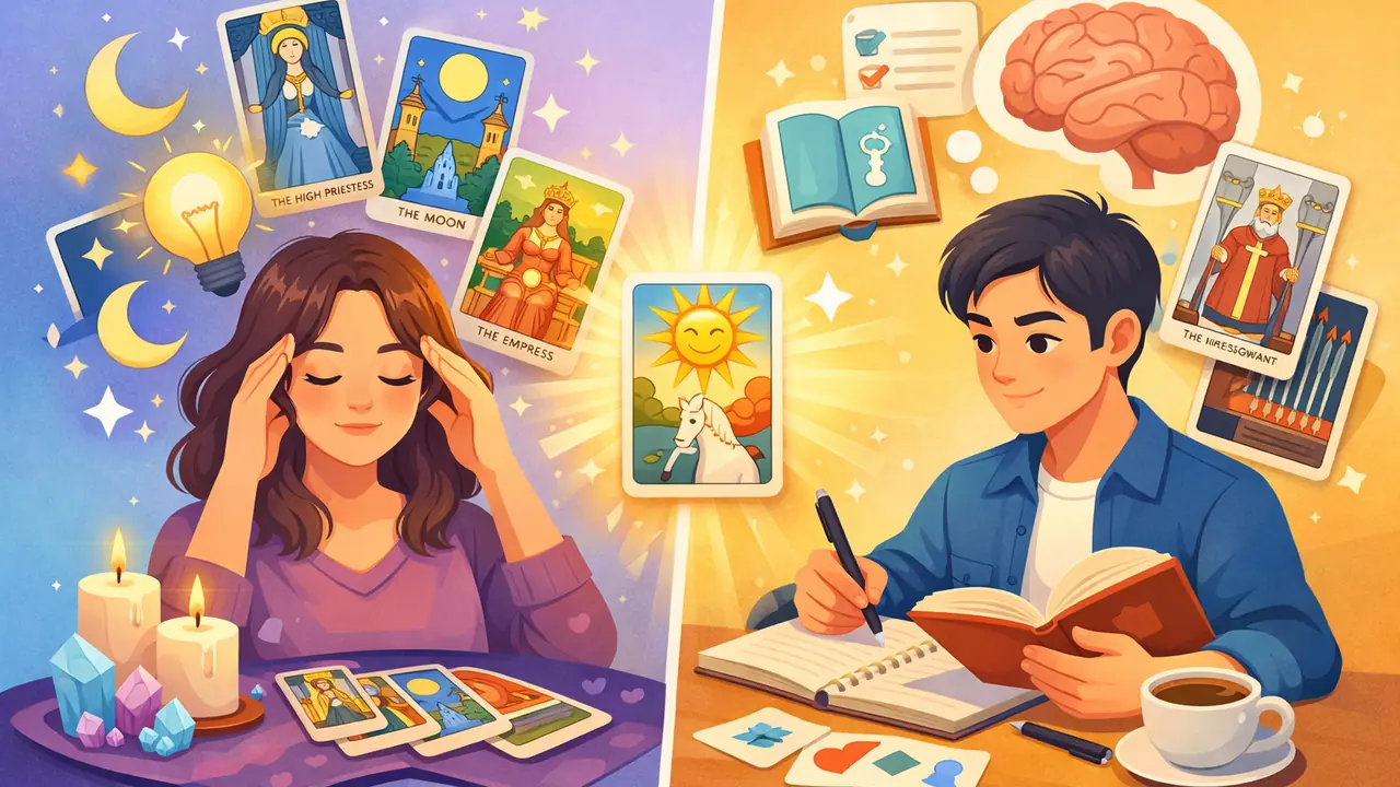 塔羅牌直覺解讀和牌義記憶哪個更重要：完整指南 文章封面圖