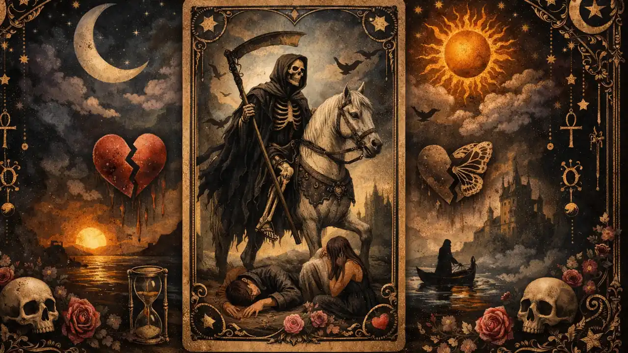塔羅感情占卜抽到死神牌是分手嗎：常見誤區與解法 文章封面圖
