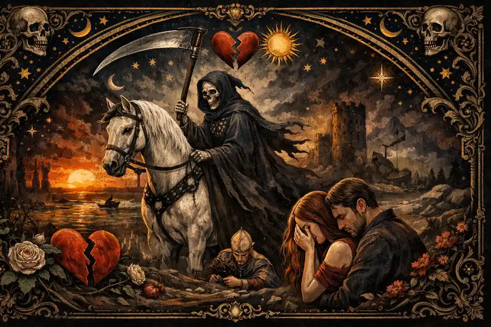 塔羅感情占卜抽到死神牌是分手嗎？正確解讀方式