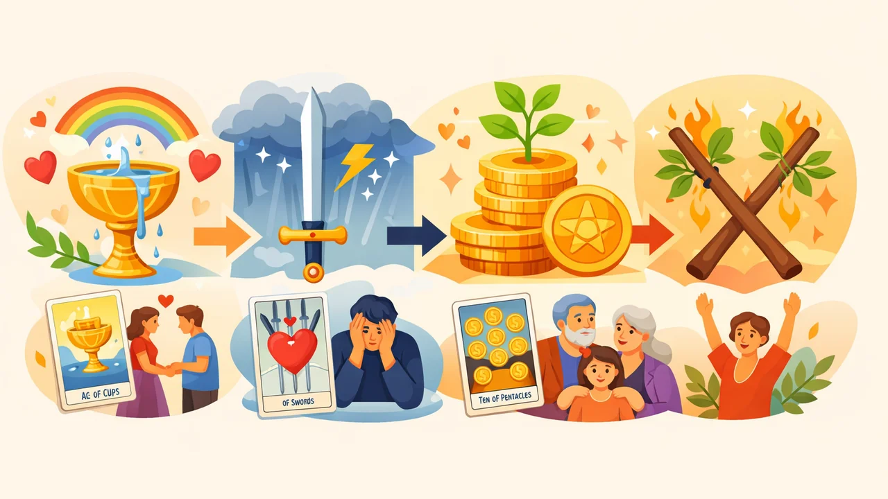 塔羅牌生成器指南：小阿爾克那牌義