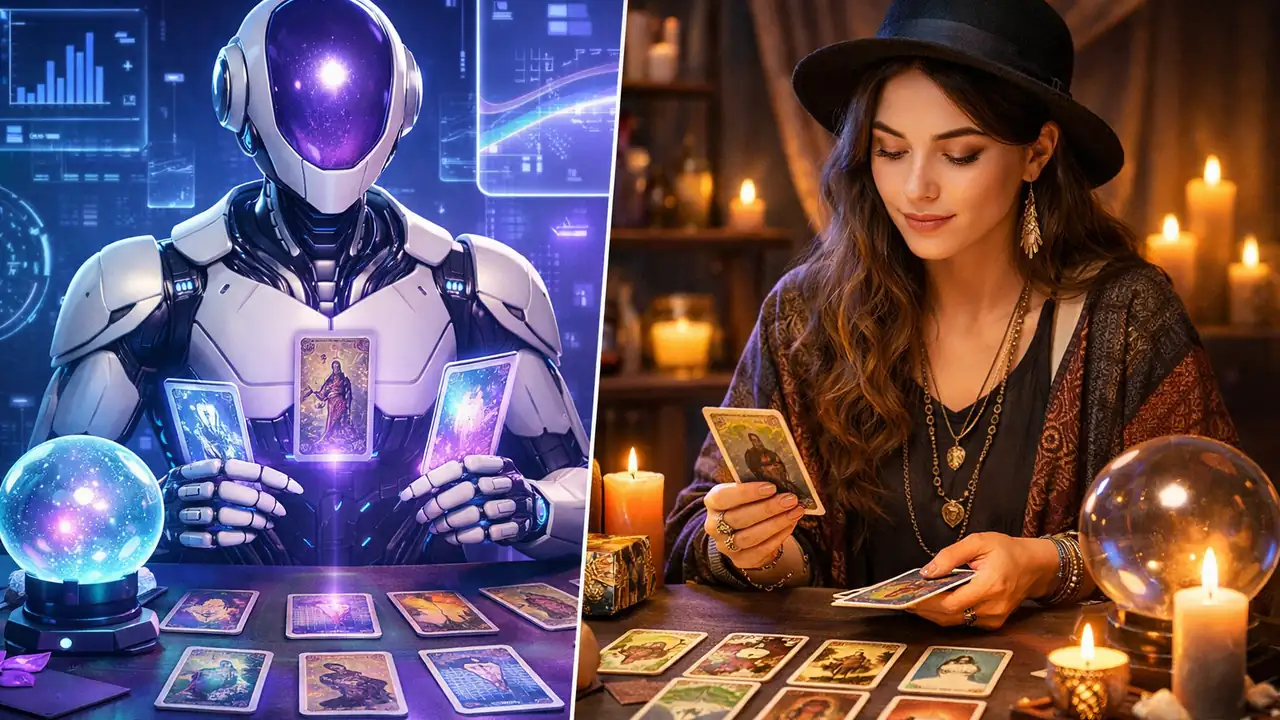AI塔羅占卜 vs 真人塔羅師：哪個更適合你