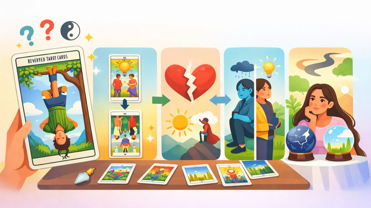 塔羅逆位牌完整指南｜理解逆位塔羅牌的多種解讀方法與意義
