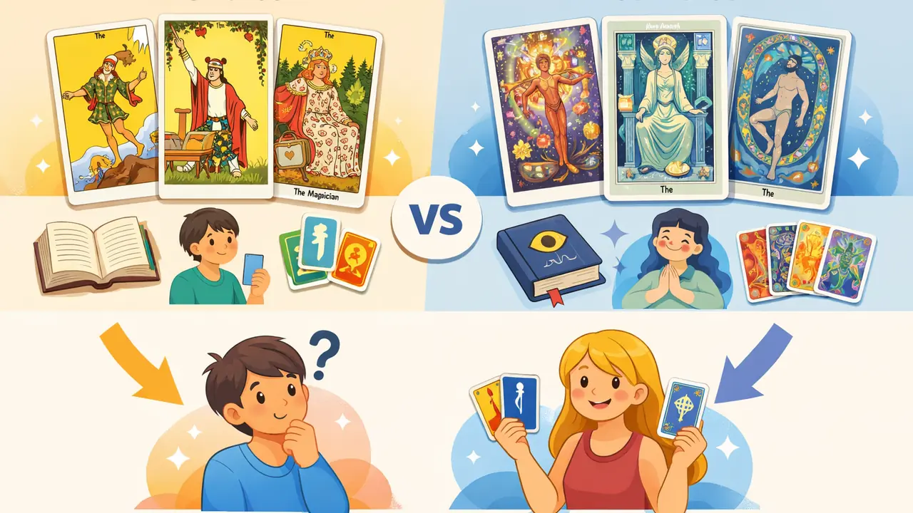 塔羅牌RWS和托特牌有什麼不同？新手怎麼選