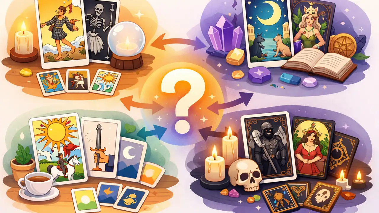 塔羅牌不同版本牌組解讀有何差異 文章封面圖
