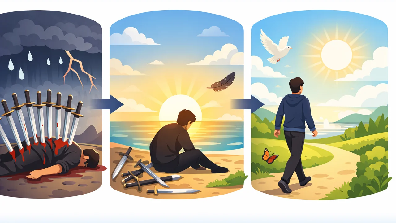 塔羅寶劍十代表什麼？結束與痛苦的正確解讀