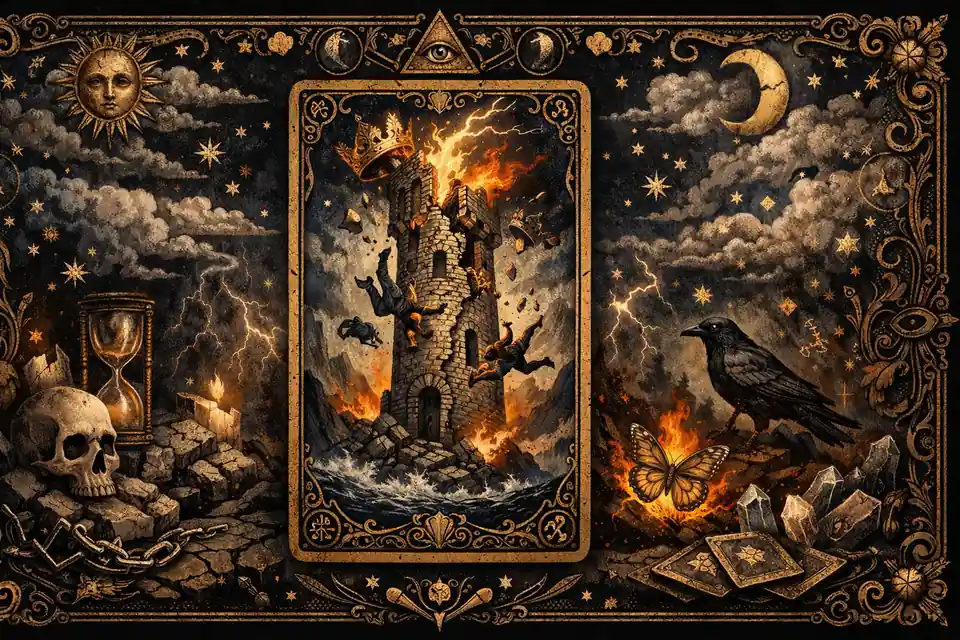 塔羅牌抽到高塔牌是壞事嗎：常見誤區與解法 文章封面圖