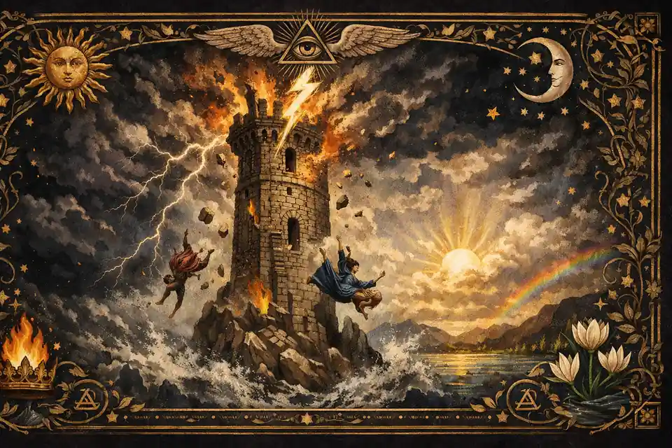 塔羅牌抽到高塔牌是壞事嗎？不一定，這樣解讀