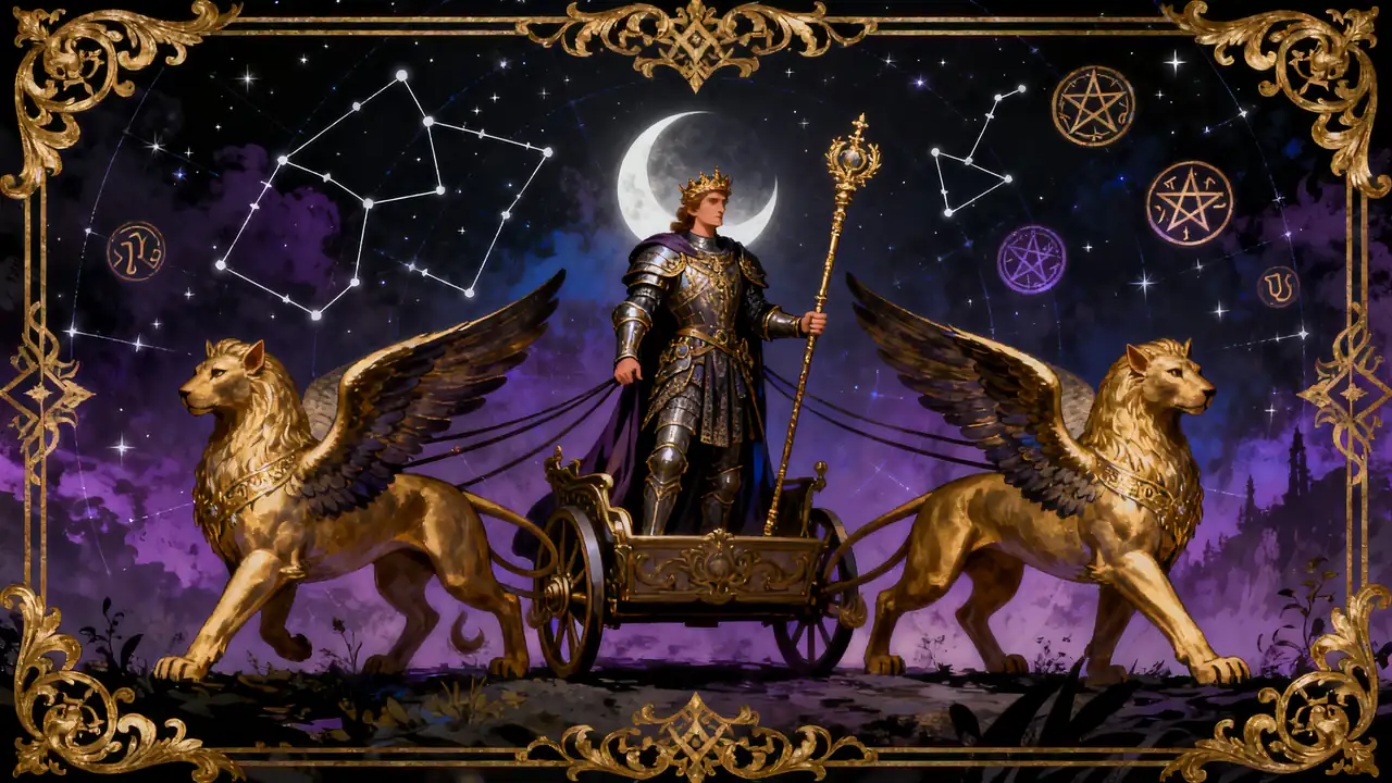 戰車牌代表什麼：新手避坑重點 — Askaseer 星語塔羅配圖