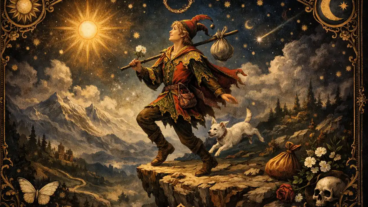 愚者牌完整牌義解讀：塔羅愚者代表什麼：實戰教學