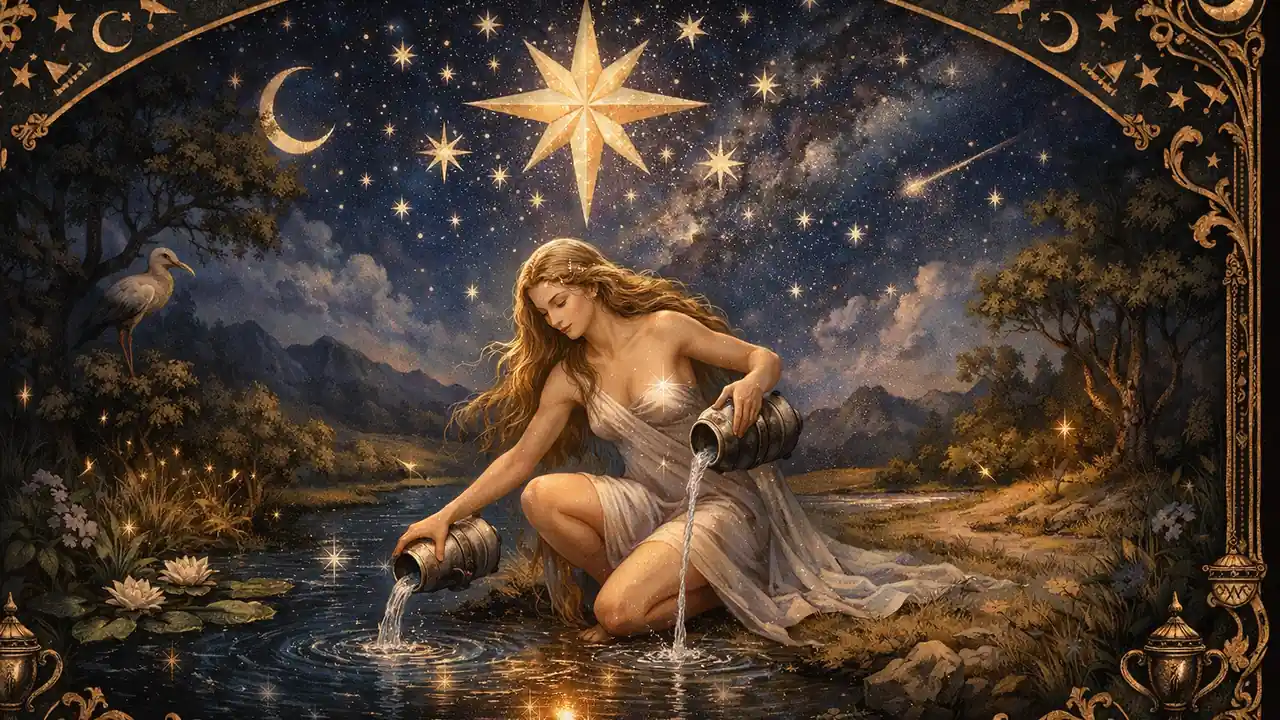 星星牌完整解讀：希望與療癒的塔羅象徵