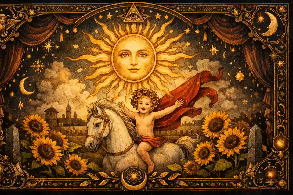 太陽牌完整牌義：活力與成功的塔羅象徵：完整指南