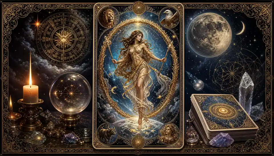 世界牌完整解讀：完成與整合的塔羅象徵：實戰教學 — Askaseer 星語塔羅配圖