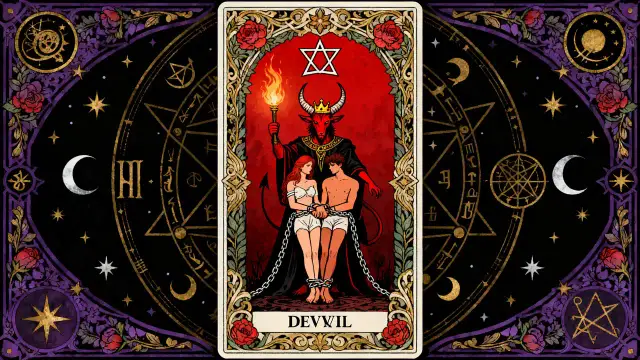 塔羅感情占卜抽到惡魔牌代表什麼：完整指南